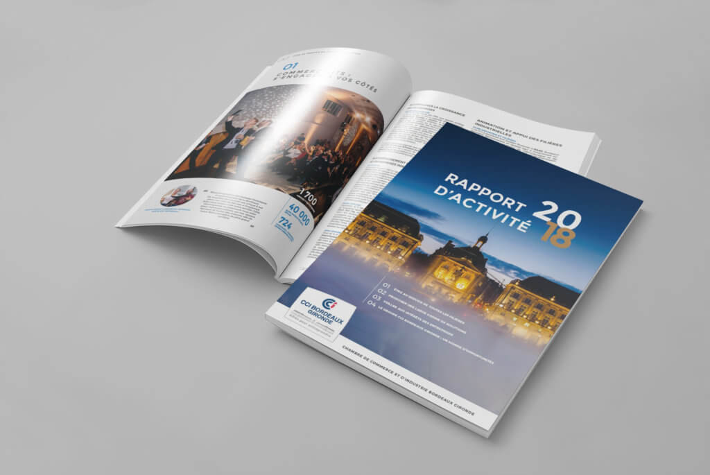 Réalisation des rapports d'activité de la CCI Bordeaux Gironde